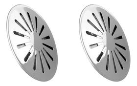 Kit 2 Ralos Fundo Anti Turbilhão Inox Para Piscinas