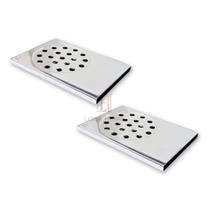 Kit 2 Ralos inteligentes de Escoamento Para Box Banheiro em Aço Inox Completo Ralo Pratic
