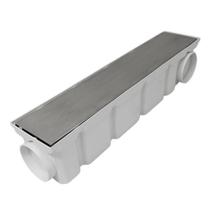 Kit 2 Ralos Invisível 10x50 Cola Piso 2 Em 1 Coletor Modular