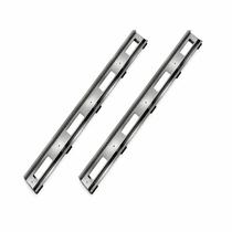 Kit 2 Ralos Linear Inox para Banheiro Moderno Aço Inoxidável