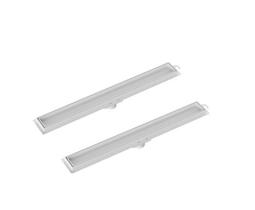 Kit 2 Ralos Lineares 70cm Tampa PVC Oculta Tigre