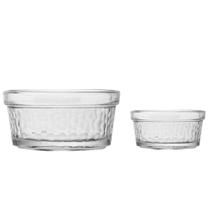 Kit 2 Ramekins De Vidro 200ml e 90ml Pote Molho Porções Individuais Entradinha