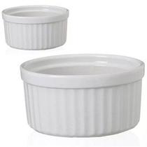 kit 2 Ramequim De Porcelana Branco 10,5cm- 8426