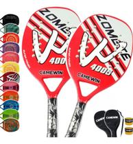 Kit 2 Raquete Beach Tennis Carbono Camewin Praia