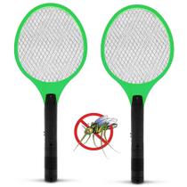 Kit 2 Raquete Elétrica Mata Mosquitos Moscas Pernilongos Insetos 2 Pilhas AA