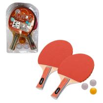 Kit 2 Raquete Tênis De Mesa Emborrachada Ping Pong