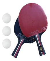 Kit 2 Raquete Tenis De Mesa Ping Pong Profissional + Bolinha - FERREIRA SHOP