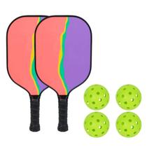 Kit 2 Raquetes 4 Bolinhas Art Pickleball Profissional Leve Fibra de Vidro Bel Kit 2 Raquetes 4 Bolinhas Art Pickleball Profissional Leve Fibra de Vidro Bel