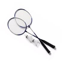 KIT 2 RAQUETES BADMINTON PETECAS E BOLSA Cor:Preto KIT 2 RAQUETES BADMINTON PETECAS E BOLSA Cor:Preto