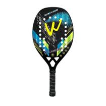 Kit 2 Raquetes Beach Tennis Camewin 100% Fibra De Carbono 3K