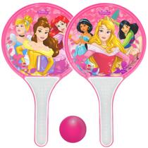 Kit 2 Raquetes Frescobol Princesas Disney Cinderela Ariel