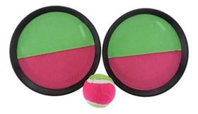 Kit 2 Raquetes tiras autocolantes + Bola Esporte Infantil Pais Filhos Diversão Kit 2 Raquetes tiras autocolantes + Bola Esporte Infantil Pais Filhos Diversão