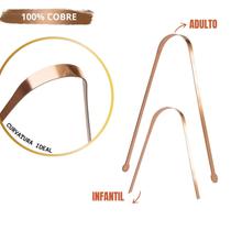 kIT 2 Raspador de Lingua Cobre Ayurveda ADULTO E INFANTIL kIT 2 Raspador de Lingua Cobre Ayurveda ADULTO E INFANTIL