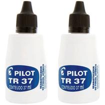 Kit 2 Reabastecedores pincel atômico preto 37ml TR-37 Pilot