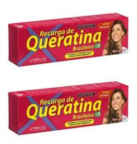 Kit 2 Recarga Queratina Novex Tratamento Original Cabelo 80g Kit 2 Recarga Queratina Novex Tratamento Original Cabelo 80g