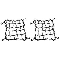 Kit 2 Rede Elástica Aranha Moto Capacete Bagageiro 45x45 Cm Kit 2 Rede Elástica Aranha Moto Capacete Bagageiro 45x45 Cm
