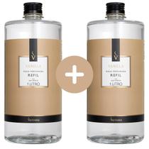 Kit 2 Refil Água Perfumada Via Aroma 1L Aromatizador Cheirinho de Roupa Tecidos e Ambientes