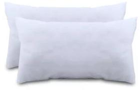 Kit 2 Refil Almofada Retangular Baguete 30X50 Em Fibra Macio