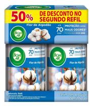 Kit 2 Refil Aromatizante De Ambiente Freshmatic Algodão 250ml Bom Ar