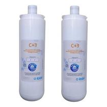 Kit 2 Refil C+3 Vela Filtro Purificador Ibbl Fr600 Evolux C3