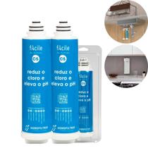 Kit 2 Refil C5 Filtro Agua Purificador Facile Mangueira Cap Kit 2 Refil C5 Filtro Agua Purificador Facile Mangueira Cap