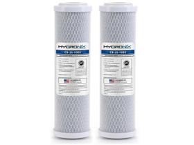 Kit 2 Refil Carbon Block Hydronix 10X2.1/2 5 Micras Carvão