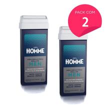 Kit 2 Refil Cera Depilatória Depil Homme Maculino Deo 100g