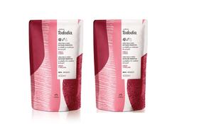 kit 2 Refil Creme Desodorante Nutritivo para o Corpo Tododia Cereja e Avelã 400 ml