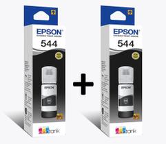 Kit 2 RefiL de Tinta Preta Originais 544 - 544120 Epson T544 Para: L1110 L3110 L3150 L3210 L3250