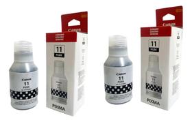 Kit 2 Refil De Tinta Preto Original Gi11 Canon G2160 E G3160