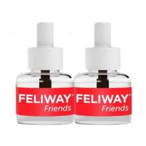 Kit 2 Refil Feliway Friends Comportamento p/ Gatos Ceva 48ml