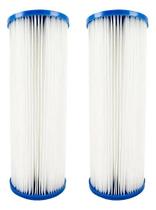 Kit 2 Refil Filtro Agua 20 Bb Plissado Lavável Reutilizável Branco