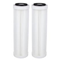 Kit 2 Refil Filtro Água Plissado Lavável 9 3/4'' X 2 1/2 Branco Kit 2 Refil Filtro Água Plissado Lavável 9 3/4'' X 2 1/2 Branco