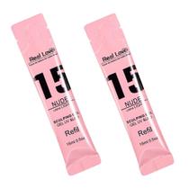 Kit 2 Refil Gel Linha Light 15ml 15 Nude - Real Love