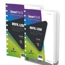 Kit 2 Refil Liso Para Caderno Inteligente - 200 Folhas - 11 Discos Kit 2 Refil Liso Para Caderno Inteligente - 200 Folhas - 11 Discos