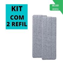 Kit 2 Refil Microfibra Mop Flat Esfregão Boni - 123 ÚTIL