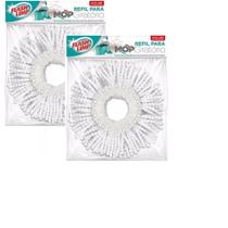 Kit 2 Refil Microfibra para MOP Giratório e Pró Duas Aguas Flash Limp RMOP8210