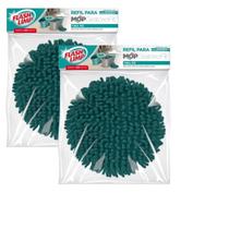 Kit 2 Refil Mop Giratorio Fit Tira Pó Flash Limp Pratico