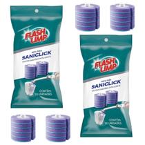 Kit 2 Refil para Escova Sanitária Privada Vaso Sanitário Banheiro Saniclick Flash Limp RBAN2659 Kit 2 Refil para Escova Sanitária Privada Vaso Sanitário Banheiro Saniclick Flash Limp RBAN2659