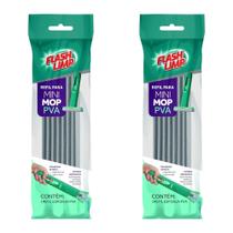 Kit 2 Refil para Mini Mop Espuma PVA Rodo Rodinho de Pia Mágico Flash Limp RMOP7674