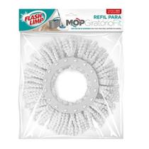 Kit 2 Refil Para Mop Flashlimp Giratório Esfregão Microfibra