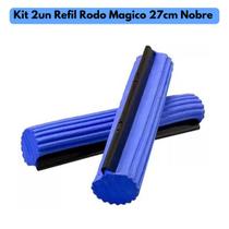 Kit 2 Refil Ponteira Para Mop Rodo Magico 27cm Nobre Lava a Seco Super Absorvente Slim