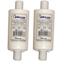 Kit 2 Refil Pré Filtro Água Universal Rosca 1/2 Adaptação