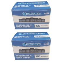 KIt 2 Refil Remendo Carro Pneu S/Câm Macarrão 60 Unid Bremen