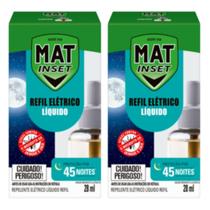 Kit 2 Refil Repelente Elétrico Mat Inset Compatível com SBP