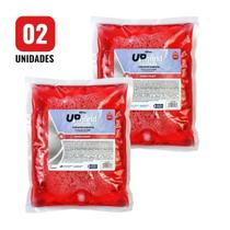 Kit 2 Refil Sabonete Espuma 600ml Romã Maçã Up Hand Bag Sem Válvula UPPRO Antibacteriano