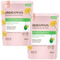 Kit 2 Refil Sabonete Gel Erva Doce 400ml Hidramais