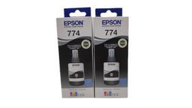 Kit 2 refil tinta 774 preta epson m105 m205 l606 l656 l1455