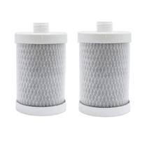 Kit 2 Refils Filtro Vela para Bebedouro Purificador de Água Carbon Block Refil de 5" Com Rosca Universal