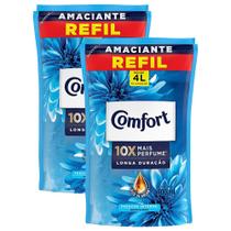 Kit 2 Refis Amaciantes Concentrados Comfort Frescor Intenso 900ml Kit 2 Refis Amaciantes Concentrados Comfort Frescor Intenso 900ml